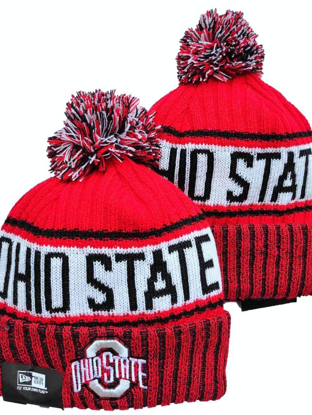 Ohio State Buckeyes Sports Knit Pom Beanie One Size Fits Most